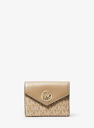Whatever you're shopping for, we've got it. Carmen Medium Logo And Leather Tri Fold Envelope Wallet Michael Kors