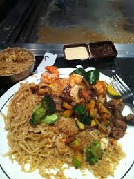 We serve it with tender slices of flat iron steak cooked hibachi style, along with teriyaki glazed vegetables. Shrimp Steak Hibachi Hibachi Recipes Healthy Salad Recipes America Food