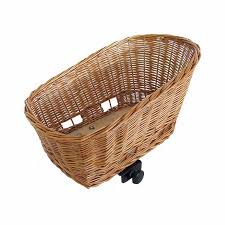 Most pet bike baskets come with a restraint that helps keep your dog in place while riding. Basil Pasja Animals Bicycle Basket 45cm Brown Basil