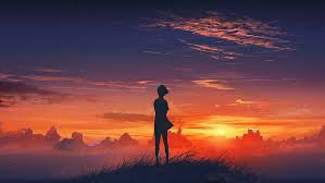 Search anime popular free wallpaper. Hd Wallpaper Anime Sunset Sunrise Anime Girls Wallpaper Flare