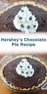 From cupcakes to brownies to breakfast treats, explore our best dessert recipes and find new ways to incorporate hershey candy in the kitchen. Hershey S Chocolate Pie Recipe Chocolate Pie Recipes Dessert Recipes Chocolate Dessert Recipes
