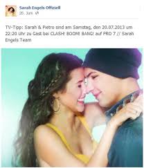 Oktober 1992 in köln geboren und wuchs mit ihren eltern und ihrem bruder in hürth auf. Pietro Lombardi Susse Kuschelstunde Mit Sarah Engels Und Baby Alessio Foto News Myheimat De