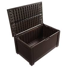 Maybe you would like to learn more about one of these? Rubbermaid Patio Chic Outdoor Resin Deck Box Storage Bench Dark Teak Accuweather Shop