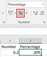 The result we get in step 3 is in number format. How To Do Percent Change Formula In Microsoft Excel