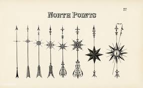 Designs Of Arrows Pointing North From Draughtsman S Alphabets By Hermann Esser 1845 Ndash 1908 Digitally Arrow Art Print Vintage Fonts Alphabet Metal Prints