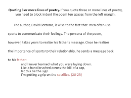 Be sure to put a space before and after the slash. Quoting Poetry Within A Paper Using Mla Documentation Ppt Video Online Download