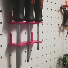 Maybe you would like to learn more about one of these? Download Free Stl File Customizable Pegboard Screwdriver Holder 3d Print Model Cults