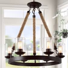 light rustic wheel chandelier lighting