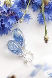 Cornflower Blue Wedding Earrings Cornflower Weddings Jewelry Etsy Blue Bridal Earrings Blue Earrings Wedding Cornflower Blue Wedding