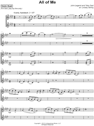 Free sheet music for teachers of piano voice and guitar. Lindsey Stirling All Of Me Sheet Music In Ab Major Transposable Download Print Sheet Music Lindsey Stirling Violin Sheet Music
