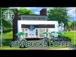 The Sims 4 House Build Starbucks Coffee Download Starbucks Cc Links Youtube Sims 4 Sims 4 House Design The Sims 4 Lots