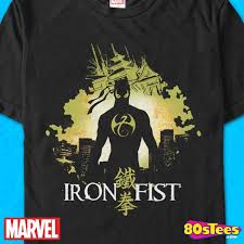 Silhouette Iron Fist T Shirt Marvel Comics Williams Gift