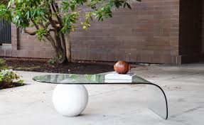 Style a bit more mod? Modernist Waterfall Glass Sphere Coffee Table After Leon Rose For Pace Mid And Mod