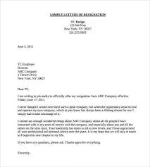 Resignation Letter Format 8 Resignation Letter Format Letter To Teacher Resignation Letter