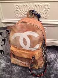 Aaa Chanel Yellow Graffiti Backpack Chanel Online Store