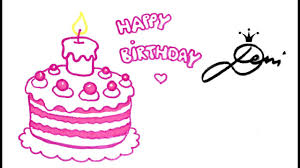 Geburtstagstorte Zeichnen Lernen Happy Birthday Drawing Risuvam Torta Za Rozhden De Youtube