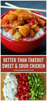 Sweet And Sour Chicken Better Than Takeout Life Made Simple Recipe Sweet N Sour Chicken Sweet Sour Chicken Chicken Recipes