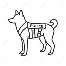Here presented 53+ military dog tag drawing images for free to download, print or share. K9 Police Dog Linear Icon German Shepherd Military Dog Breed Royalty Free Cliparts Vectors And Stock Illustration Image 101060071