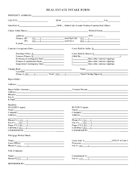 Real Estate Intake Form How To Create A Real Estate Intake Form Download This Real Estate Intake Form Template Now Templates Real Estate Business Template