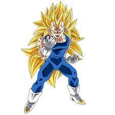 The trademark characteristic of the transformation is the user's hair: Majin Vegeta Ssj3 Render 3 Sdbh World Mission By Maxiuchiha22 Anime Dragon Ball Super Anime Dragon Ball Dragon Ball Super