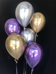 Purple Black And Gold Balloon Arch Purple Gold Silver Balloons Bachelorette Party Birthday Etsy Silver Balloon Purple Birthday Party Purple Gold