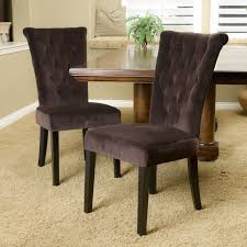 Paulina Brown Velvet Dining Chairs Set Of 2 Velvet Dining Chairs Parsons Dining Chairs Fabric Dining Chairs
