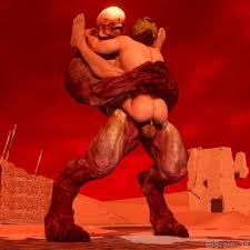 Hell Knight fucks Doomguys ass