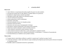 Swot analysis (or swot matrix) is a strategic planning technique used to help a person or organization identify strengths, weaknesses, opportunities. Doc Analiza Swot Ion Magurean Academia Edu