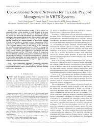 Pdf Convolutional Neural Networks For Flexible Payload Management In Vhts Systems