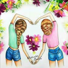 Who are the best friends in the world? Best Friend Sk H Drawing Of Girl Novocom Top
