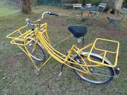Altes Lastenrad Postrad Postfahrrad Post Fahrrad Rad Oldtimer Vintage Postfahrrad Fahrrad Rad Oldtimer