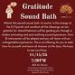 Gratitude  Sound Bath event image