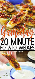 20 Minute Potato Wedges Potato Skins Recipes Potatoe Skins Recipe