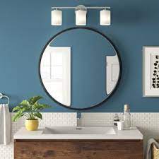 So, for the price of one small sized hanging mirror, we framed out two huge bathroom mirrors, in. Large Framed Bathroom Mirrors Wayfair