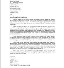 Contoh Surat Kiriman Rasmi Untuk Pelajar Yang Mudah Dan Senang Musadun Com