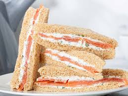 Smoked Salmon and Dill Tea Sandwiches