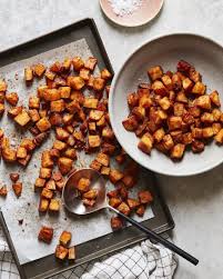 Cook the potatoes in gently boiling water until tender, about 15 minutes for small red potatoes, new potatoes or cubed large potatoes, and 20 to 25 minutes for quartered potatoes. Parmesan Roasted Potatoes Step By Step Photos