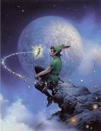 Tsuneo Sanda Peter Pan Always Together Giclee On Canvas Peter Pan Art Peter Pan And Tinkerbell Disney Art