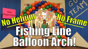 How to make a balloon arch over a pool. How To Make A Balloon Arch Without Helium Or Frame Fishing Line Balloon Arch Tutu Ep 44 Youtube