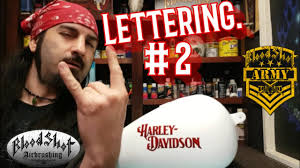 Maybe you would like to learn more about one of these? How To Airbrush Lettering On To A Harley Davidson Gas Tank Video Tutorial Youtube
