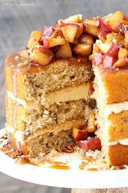 Caramel Apple Pecan Layer Cake With Homemade Caramel Sauce Recipe Decadent Cakes Desserts Cake Recipes To Impress