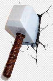 Thors Hammer Marvel 3d Deco Wall Light Thor Hammer Hd Png Download Thor S Hammer Marvel Hammer Marvel Wall Deco