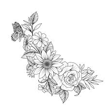 Beautiful Black And White Flower Tattoo Designs Pin By G On Tattoos Beautiful Flower Tattoos Flower Tattoo Drawings Tattoos