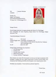 Dimana cv ini merupakan daftar riwayat hidup, yang isinya perjalanan hidup seseorang. Aisyahsyahe Contoh Surat Lamaran Pekerjaan Kantor Pos Sebagai Karyawan Atau Staf Word