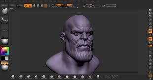 Thanos Head Zbrush 3d Model Turbosquid 1291641 In 2020 Zbrush 3d Model Model