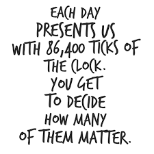 Every night it writes off at a lost, whatever of this you failed to invest to a good purpose. 86 400 Ticks Of The Clock