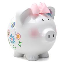 Makes a great baby shower, birthday or anytime gift! Custom Painted Ceramic Piggy Bank Piggy Banks For Kids Hillary S Gifts Hopkins