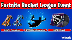 Rocket league allows you to personalize your battle car with hundreds of awesome items. Fortnite Rocket League Herausforderungen Alle Aufgaben Kostenlose Items Im Fortnite Live Event Youtube
