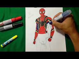 Iron Spider Show Avengers Infinity War Spider Man Coloring Pages Sailany Coloring Kids Youtube