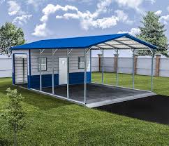 Metal Shed And Carport Combo Unit Eagle Carport